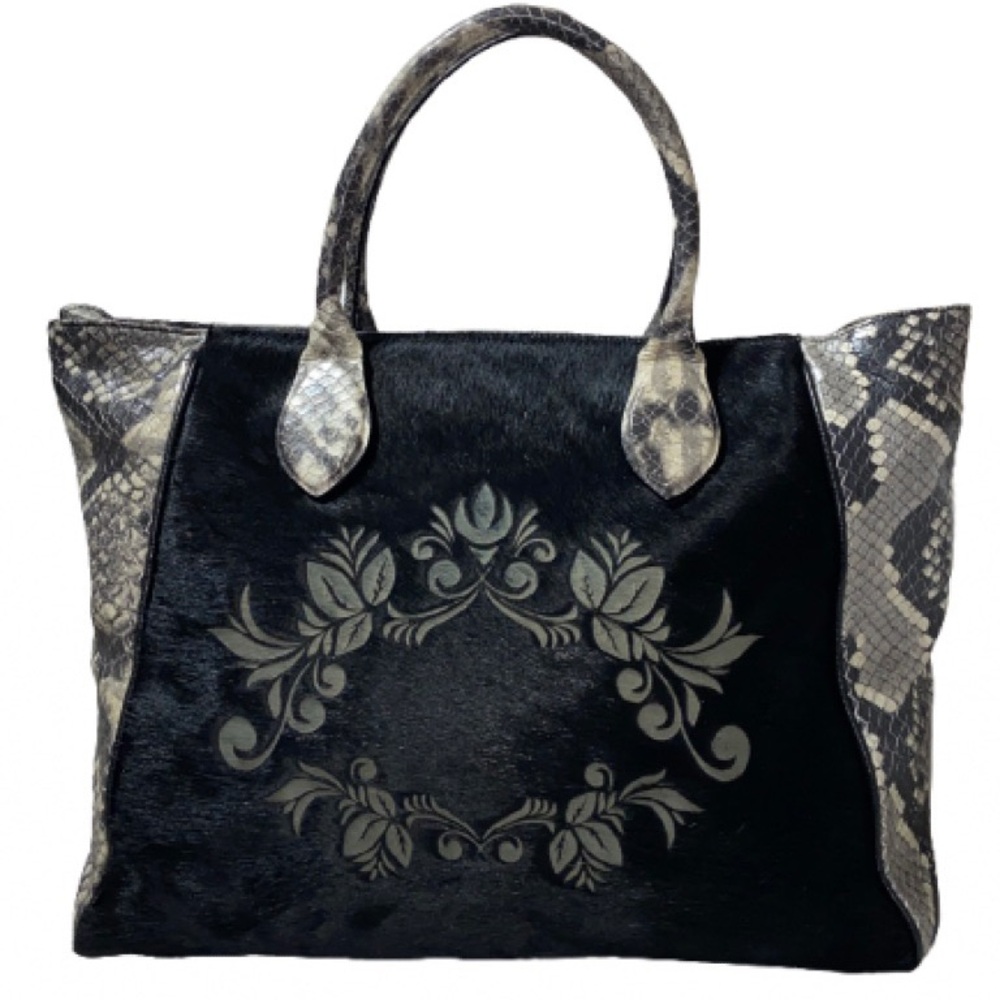 Claudia Firenze calf hair and pebble leather, excellent condition - Picture 2 of 6